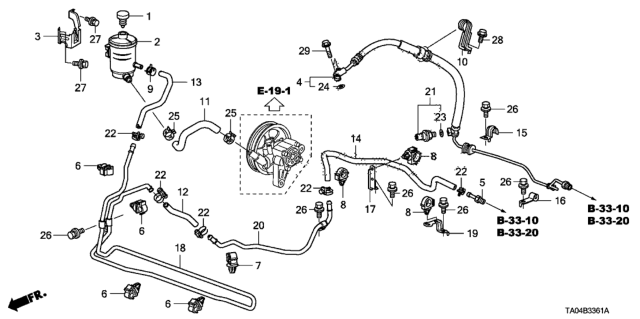 2011 Honda Accord  Clamp, Feed Hose Diagram for 53730TA6A00