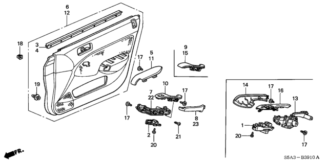 2001 Honda Civic Sw Assy, P*NH167L* Diagram for 35750S5A305ZA