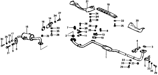 1978 Honda Civic Bolt, Hex. (8X20) Diagram for 92101080200H