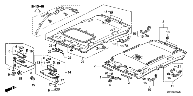 2006 Honda Accord Hybrid  Bulb (12V 2.0W) Diagram for 83223S7AJ51