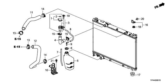 2020 Honda CR-V Hybrid BRACKET COMP Diagram for 191155TZH00