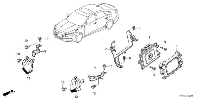 2020 Honda Accord  CONTROL MODULE, POWERTRAIN (REWRITABLE) Diagram for 378206B2A82
