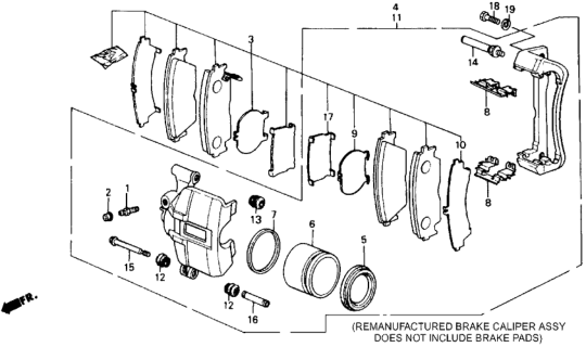 1988 Honda Prelude Sleeve Diagram for 45240SE0003