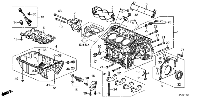 2013 Honda Accord  Sub Harn, Knock Diagram for 321135G0A00
