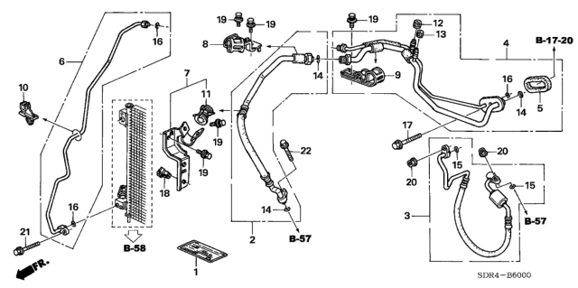 2007 Honda Accord Hybrid  Hose, Suction Diagram for 80311SDRA01