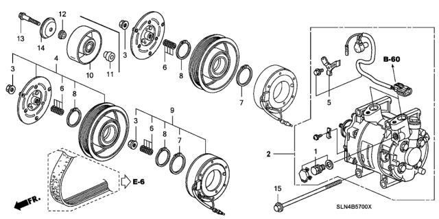 2007 Honda Fit  Cover, Bearing Diagram for 38947PWA000