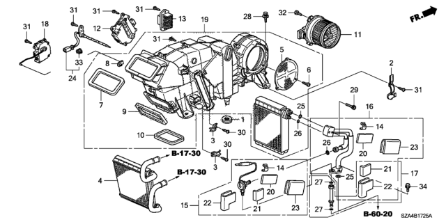2013 Honda Pilot  Gasket, A Diagram for 79212STXA01