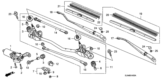 2007 Honda Fit  Bolt (6X14) Diagram for 76506SAA004