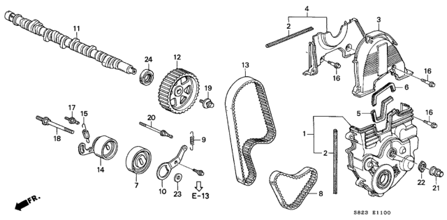 2002 Honda Accord Nut (10MM) Diagram for 90216PAAA00
