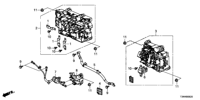2015 Honda Accord Hybrid Cable Comp, J/B Diagram for 1F1335K1003