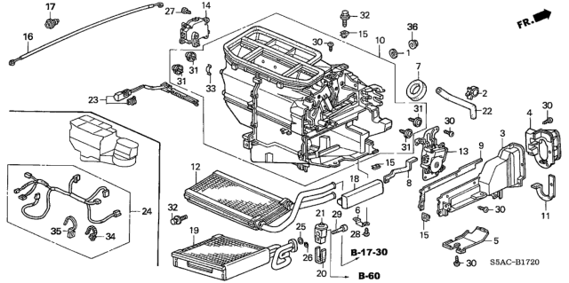2005 Honda Civic Hose, Drain Diagram for 80271S5A000