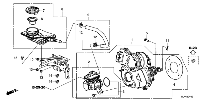 2020 Honda CR-V Gasket, Master Power Diagram for 46191TLA000