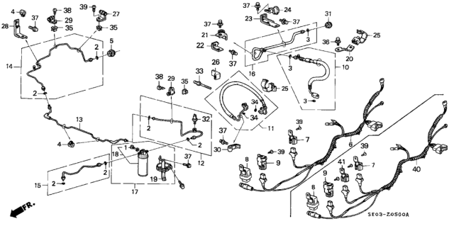 1986 Honda Accord  Bolt, Special (8X45) Diagram for 90131SE0000