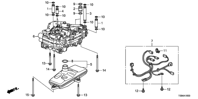 2015 Honda Civic  Pipe (18X21) Diagram for 227425T0000