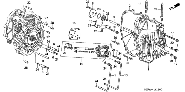 2005 Honda Civic  O-Ring (26.7X1.9) Diagram for 91326P4V004