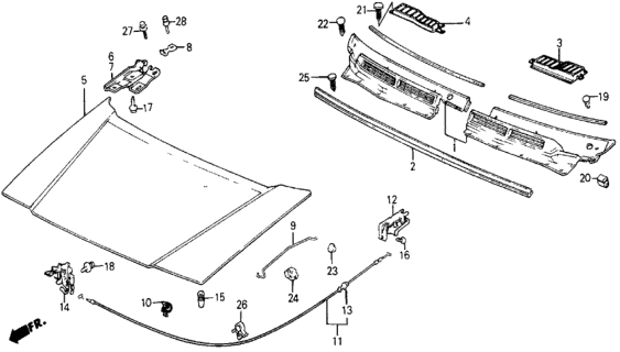 1985 Honda Civic  Bolt, Hex. (5X20) Diagram for 92101050200A