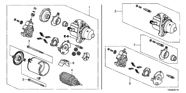 2017 Honda Fit  Armature Assembly Diagram for 312075R7A01
