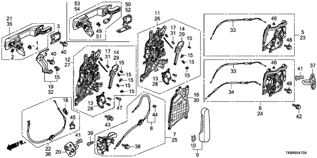 2014 Honda Odyssey  Handle, Driver Side (Dark Cherry Pearl) Diagram for 72680TK8A21ZA
