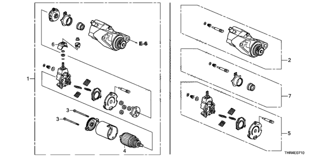 2022 Honda Odyssey Starter Motor Assembly (Sm-77003) (Mitsuba) Diagram for 312005MRA01
