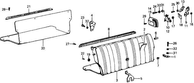 1978 Honda Civic Screw, Tapping (4X10) Diagram for 9390314210