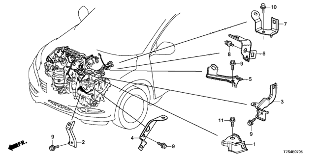 2018 Honda HR-V  Stay Mc, Eng Harn Diagram for 3275351BH00