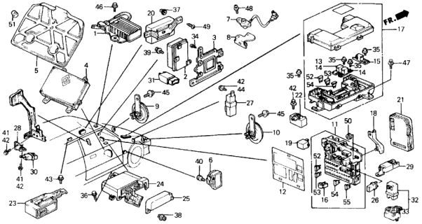 1991 Honda Civic  Bolt, Recessed (5X8) Diagram for 92301050080A