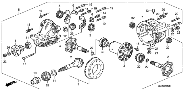 2003 Honda S2000  Circlip Diagram for 90601PCZ003