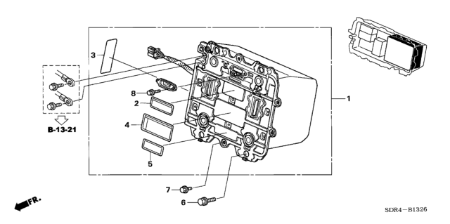 2007 Honda Accord Hybrid  Ima Battery Assy. Diagram for 1D070RCJ305RM