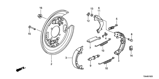 2016 Honda CR-V  Nut, Flange (14MM) Diagram for 90382SJK000