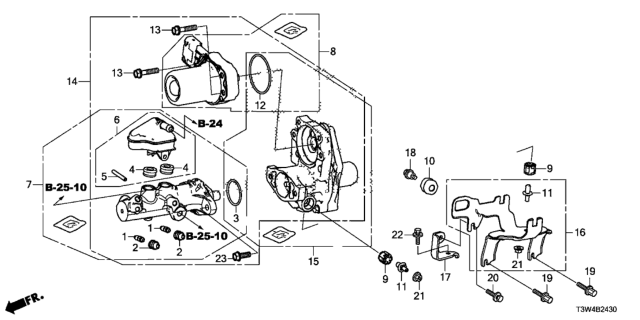 2014 Honda Accord Hybrid  O-Ring Diagram for 57301TX9A00
