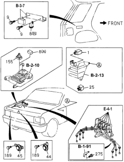1995 Honda Passport  Horn, Dual Tone (High) Diagram for 8943295600