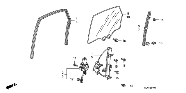 2007 Honda Fit  Screw-Washer Diagram for 90143SAAJ01