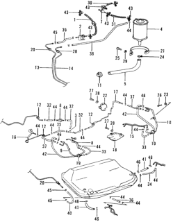 1976 Honda Civic  Clip, Air Bleed Diagram for 90656579000