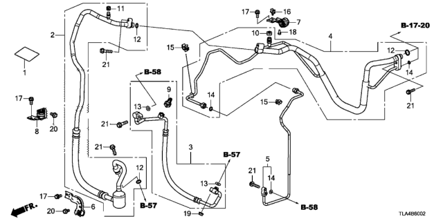 2019 Honda CR-V  PIPE, RECEIVER Diagram for 80341TLYH01