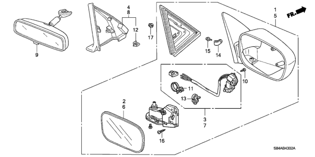 2002 Honda Accord Clamp, Harness Diagram for 91565S84A31