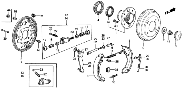 1988 Honda Civic  Bolt-Washer (10X16) Diagram for 934121001608