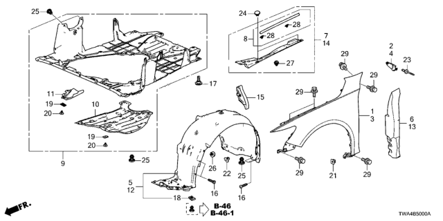 2019 Honda Accord Hybrid  Bolt, Cover (Lower) Diagram for 90106TVAA00