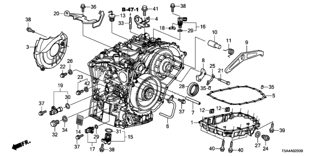 2015 Honda Fit  Pawl, Parking Brake Diagram for 245615T0000
