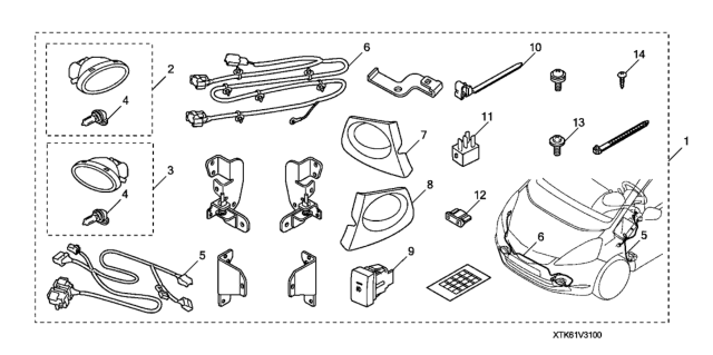 2010 Honda Fit  Screw, Tapping (5X16) Diagram for 93913254G0