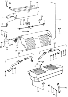 1975 Honda Civic  Grommet, Screw (6MM) Diagram for 91619SA5000