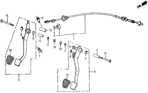 1987 Honda Civic Bolt, Hex. (10X115) Diagram for 92200101150J