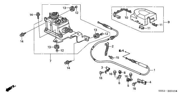 2002 Honda Civic Collar, Actuator Diagram for 36641PNDA01