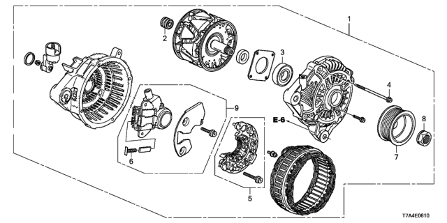 2020 Honda HR-V REGULATOR SET Diagram for 311505FKT01
