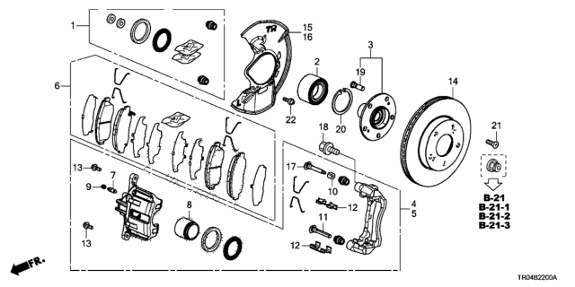 2012 Honda Civic Disk, Front Brake (14", 21T) Diagram for 45251TR3A00
