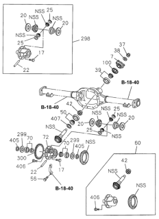 1995 Honda Passport  Pin, Cross Differential Pinion Diagram for 8225075860