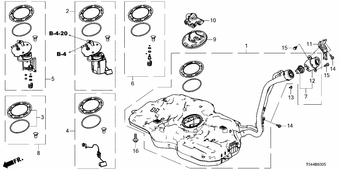 Honda 17612-T51-H00 CVR, FUEL CONNECTOR