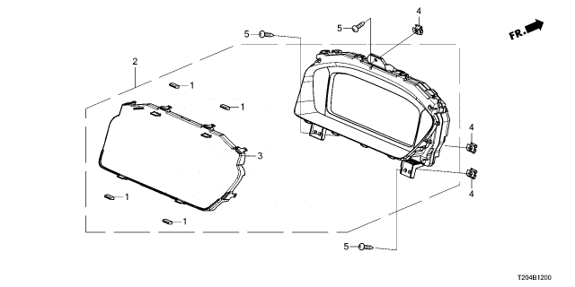 2022 Honda Civic METER, COMBINATION Diagram for 78100T20A22
