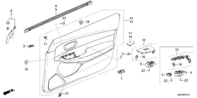 2026 Honda Prelude SWITCH ASSY Diagram for 35190T20A21