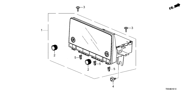 2024 Honda Pilot AUDIO UNIT, SCREEN Diagram for 8A100T90A01