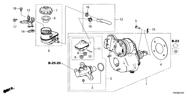 2023 Honda Pilot SET, EBB Diagram for 01469T90A03